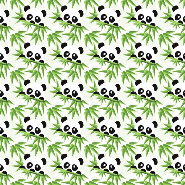 Animales panda imágenes png jpeg niños lindos hojas africanos patrón telas de tela sin costura