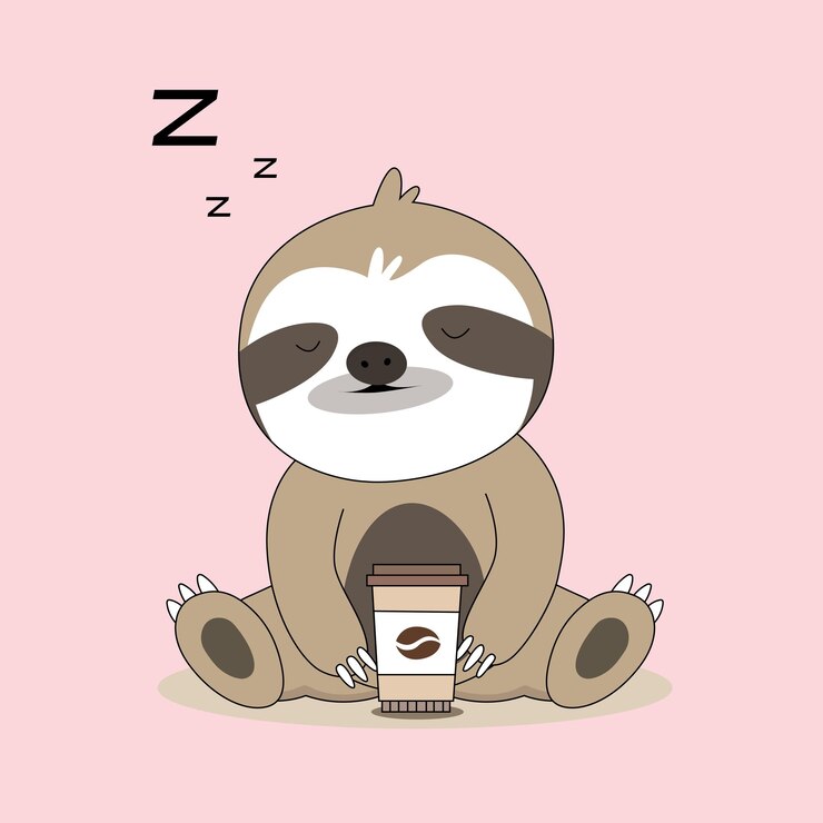 Vector animales perezosos y divertidos