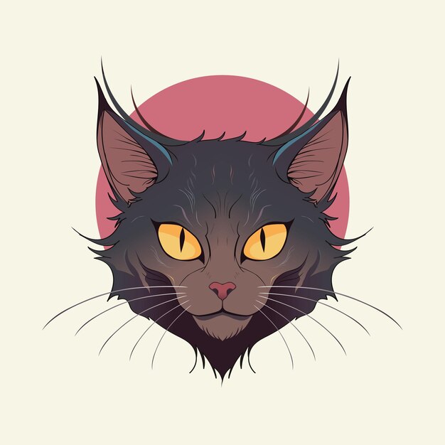 anime camiseta de cabeza de gato diseño de primavera imágenes bonitas felicitaciones arte animales gatitos