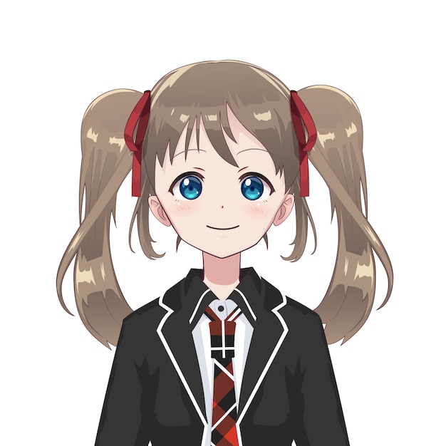 Anime manga avatar colegiala