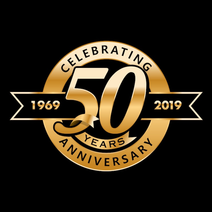 Vector aniversario 50 años