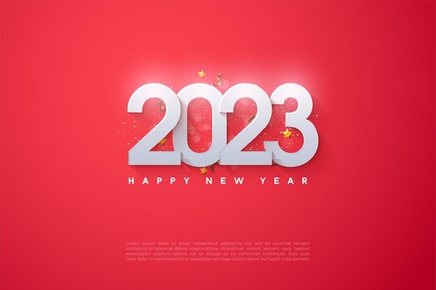 año nuevo 2023 con los números acumulándose.
