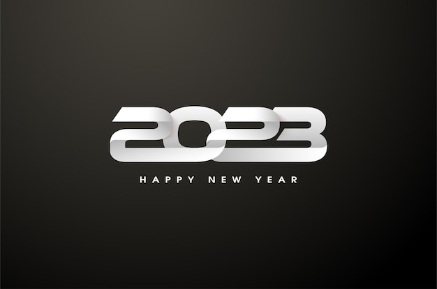 año nuevo 2023 con números clásicos.