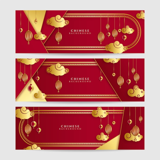 Año nuevo chino 2022 año de la flor roja y dorada del tigre y papel de elementos asiáticos cortado con estilo artesanal en el fondo. Banner de fondo chino universal. ilustración vectorial