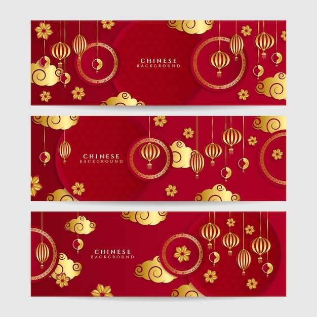 Año nuevo chino 2022 año de la flor roja y dorada del tigre y papel de elementos asiáticos cortado con estilo artesanal en el fondo. banner de fondo chino universal. ilustración vectorial