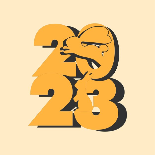 año nuevo chino 2023 diseño año del conejo