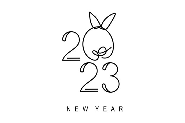 año nuevo chino ilustración 2023 año nuevo del conejo