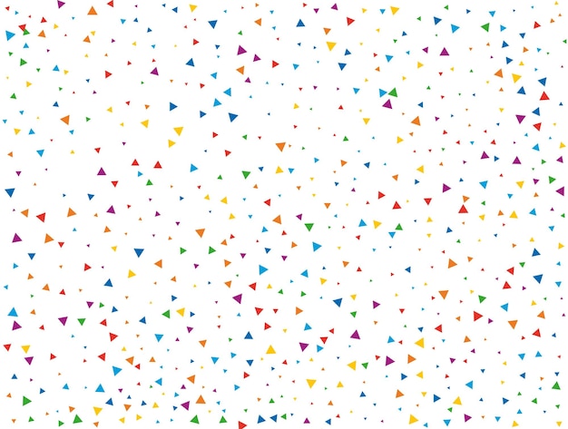 Año Nuevo Confeti Triangular Luz Arco iris brillo fondo de confeti textura festiva de color