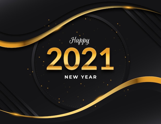 Año nuevo dorado 2021