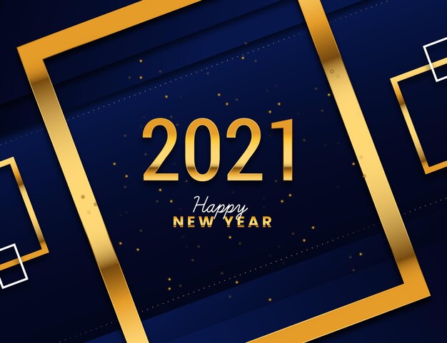 Año nuevo dorado 2021