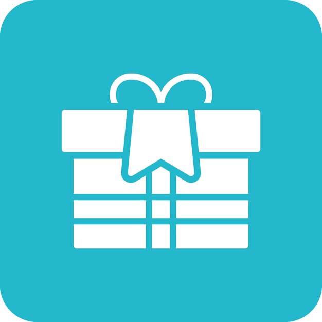 Año Nuevo Ilustración del icono vectorial de regalos del conjunto de iconos del Año Nuevo