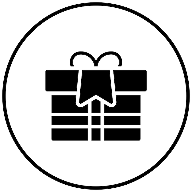 Año Nuevo Ilustración del icono vectorial de regalos del conjunto de iconos del Año Nuevo