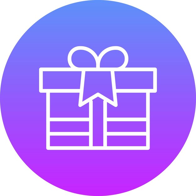 Año Nuevo Ilustración del icono vectorial de regalos del conjunto de iconos del Año Nuevo