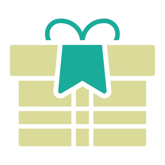 Año Nuevo Ilustración del icono vectorial de regalos del conjunto de iconos del Año Nuevo