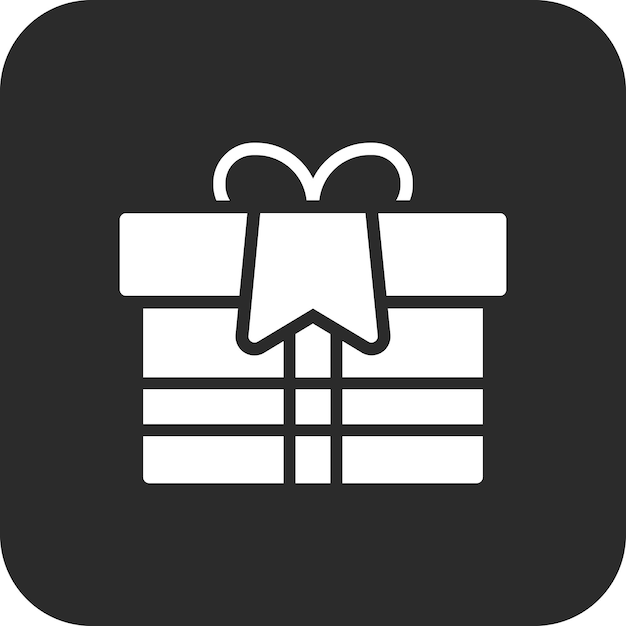 Año Nuevo Ilustración del icono vectorial de regalos del conjunto de iconos del Año Nuevo