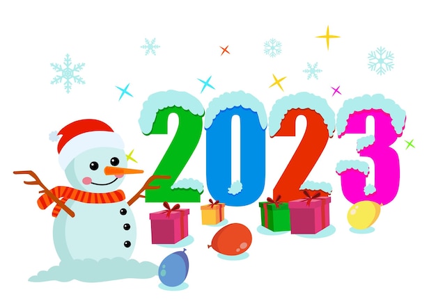 Año nuevo y niños felices