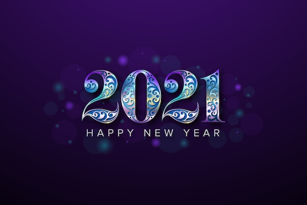 año nuevo con número de belleza