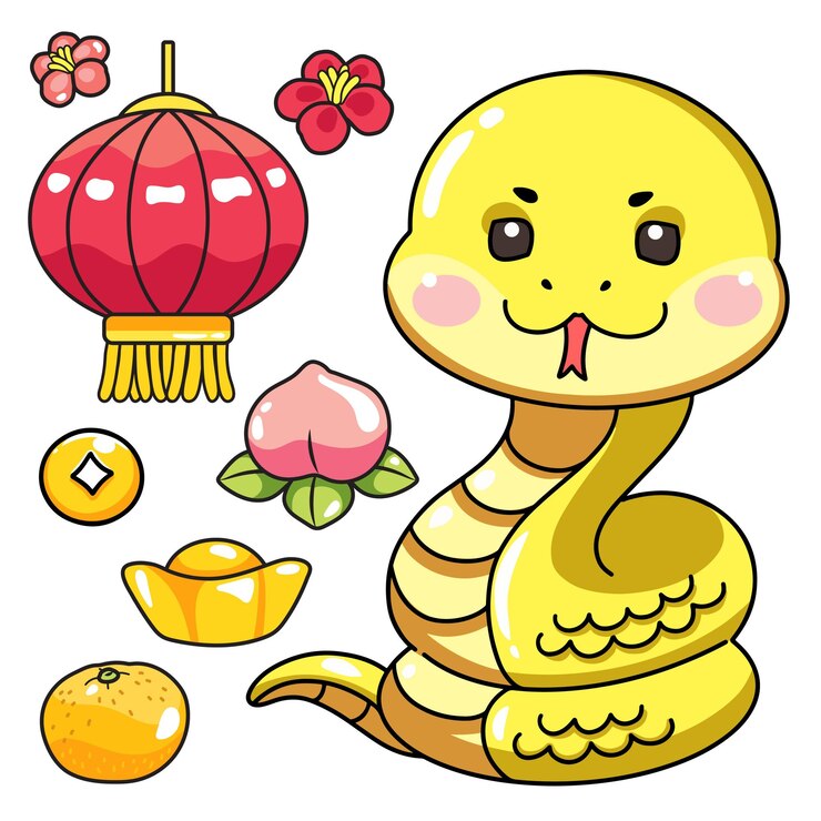El Año de la Serpiente incluye una linda serpiente de dibujos animados