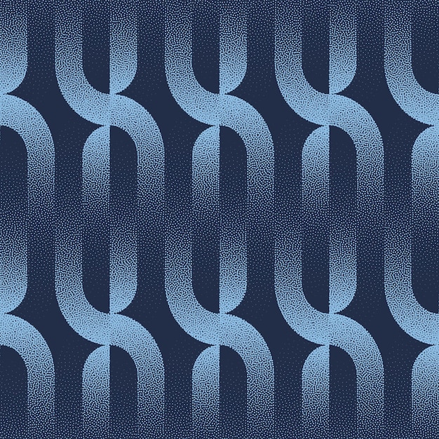 Años 50, 60, 70, estilo retro, vector, patrones sin fisuras, moda, azul, fondo abstracto