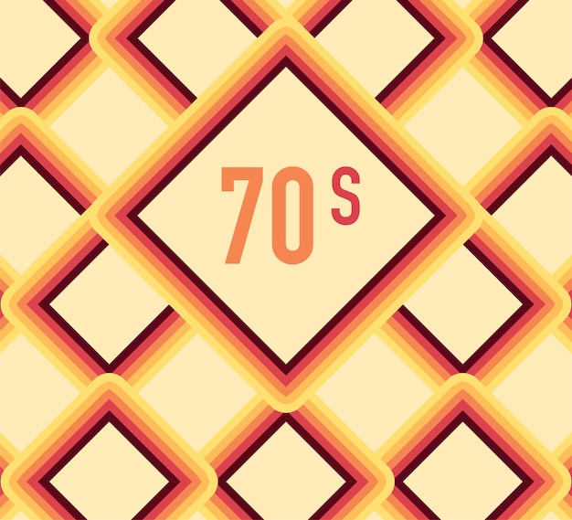 Vector años 70, 1970 fondo de líneas retro stock vector abstracto. ilustración vectorial.