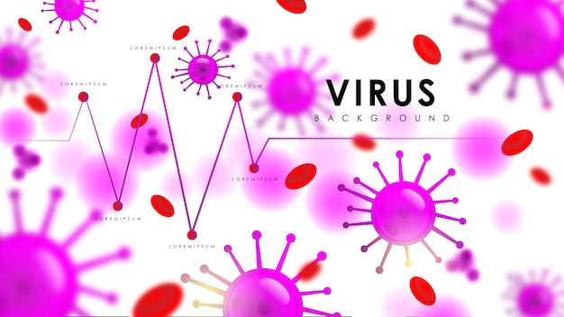 Antecedentes de células sanguíneas humanas infectadas por virus o bacterias