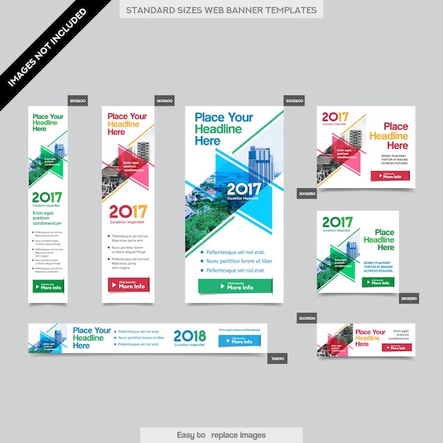 Antecedentes de la ciudad plantilla corporativa de la bandera del web en varios tamaños. fácil de adaptar a folleto, informe anual, revista, póster, medios publicitarios corporativos, folleto, sitio web.