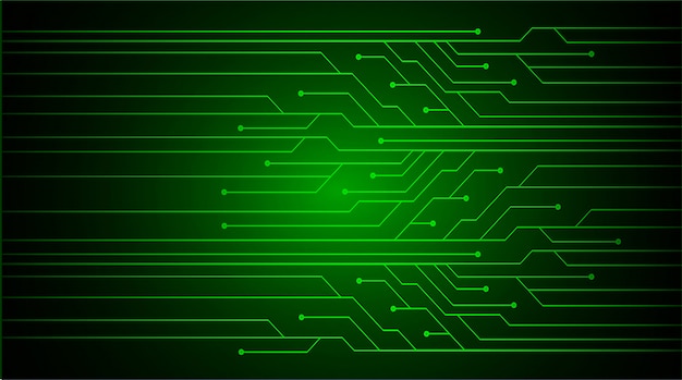 Antecedentes del concepto de tecnología futura del circuito cibernético verde