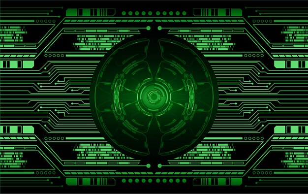 Antecedentes del concepto de tecnología futura del circuito cibernético verde