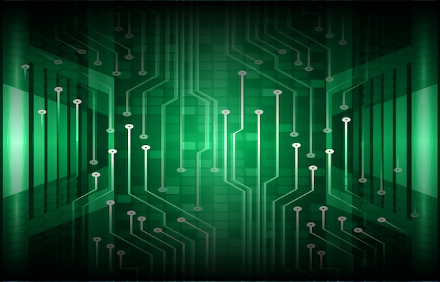 Antecedentes del concepto de tecnología futura del circuito cibernético verde