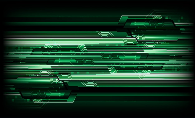 Antecedentes del concepto de tecnología futura del circuito cibernético verde