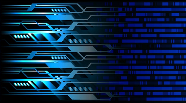 Antecedentes del concepto de tecnología del futuro del cibercircuito azul
