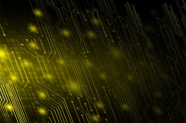 antecedentes del concepto de tecnología del futuro del circuito cibernético