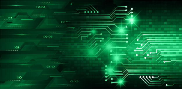 antecedentes del concepto de tecnología del futuro del circuito cibernético