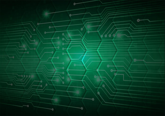 antecedentes del concepto de tecnología del futuro del circuito cibernético
