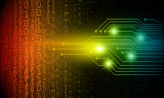 antecedentes del concepto de tecnología del futuro del circuito cibernético