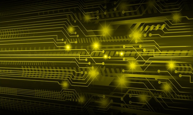 antecedentes del concepto de tecnología del futuro del circuito cibernético