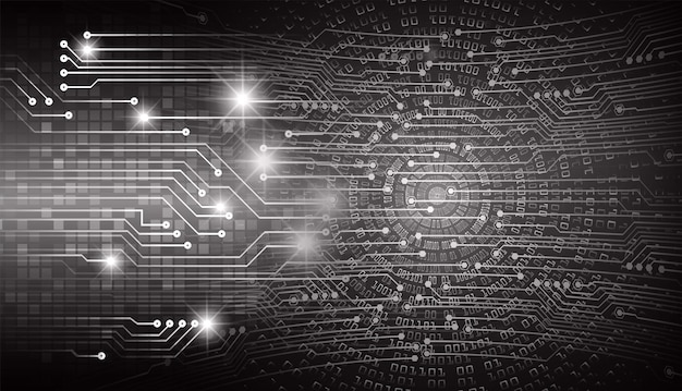 antecedentes del concepto de tecnología del futuro del circuito cibernético
