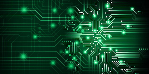 antecedentes del concepto de tecnología del futuro del circuito cibernético