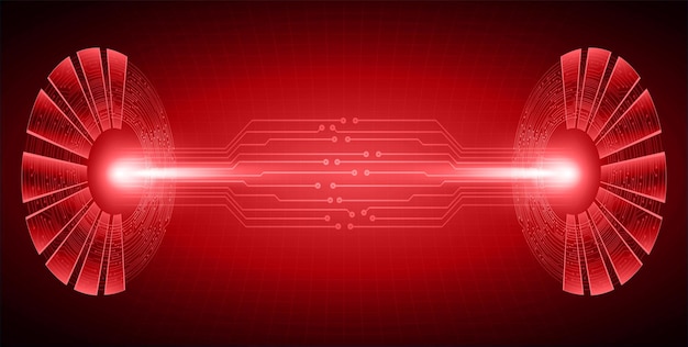 Vector antecedentes del concepto de tecnología del futuro del circuito cibernético