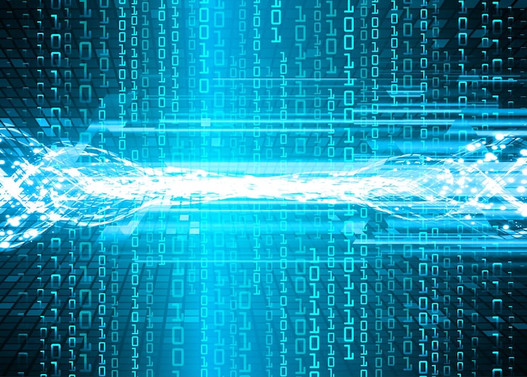 Vector antecedentes del concepto de tecnología del futuro del circuito cibernético
