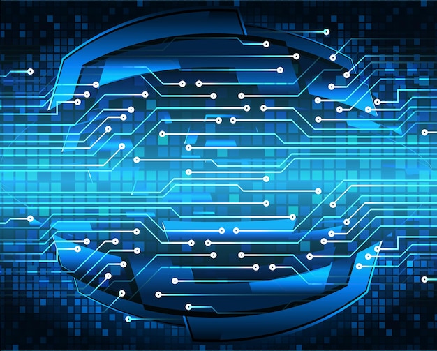 antecedentes del concepto de tecnología del futuro del circuito cibernético