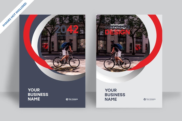 Antecedentes corporativos Diseño de portadas de libros de negocios Plantilla para folleto Informe anual PosterPortfolio