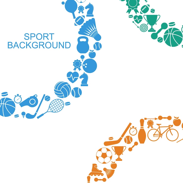 Vector antecedentes deportivos, concepto. fondo abstracto vectorial, plantilla para diseño web, aplicaciones móviles, prensa.