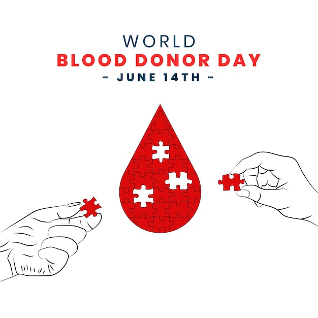 Vector antecedentes del día mundial de los donantes de sangre