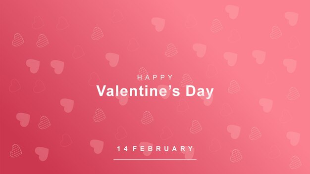 Vector antecedentes el día de san valentín del amor rosa