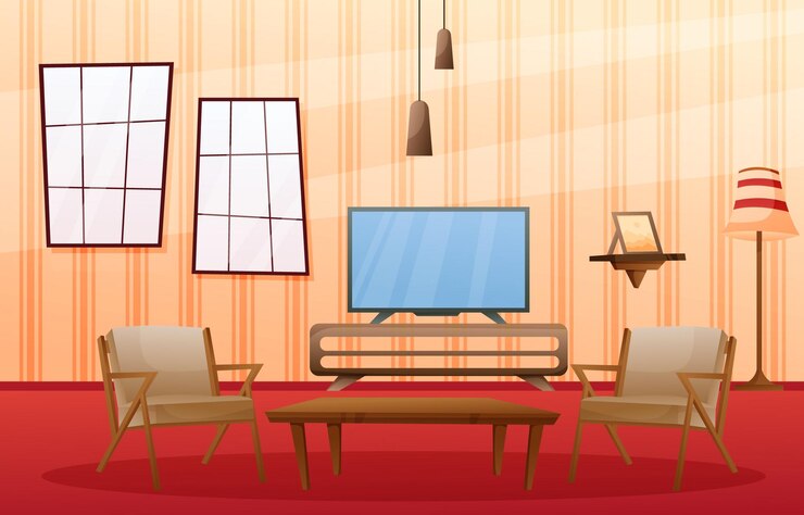 Vector antecedentes ilustrativos de interiores