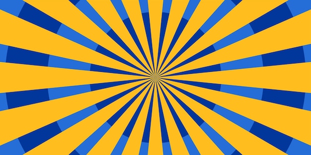 Antecedentes del libro de historietas. Banner de arte pop retro con banner cómico de dibujos animados amarillos y azules.