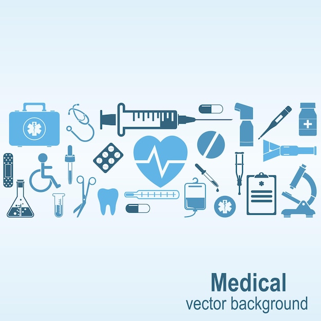 Antecedentes médicos. Ilustración vectorial