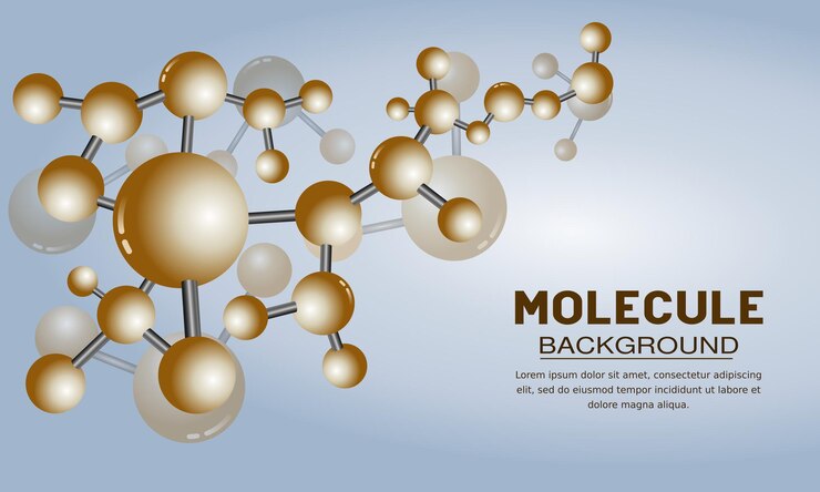 Vector antecedentes moleculares y médicos tecnología adn química