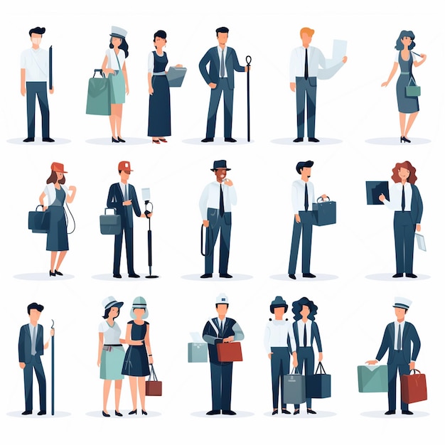 antecedentes profesionales de diseño negocio vector ilustración banner tarjeta de oficina día de concepto